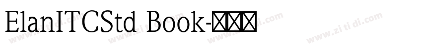 ElanITCStd Book字体转换